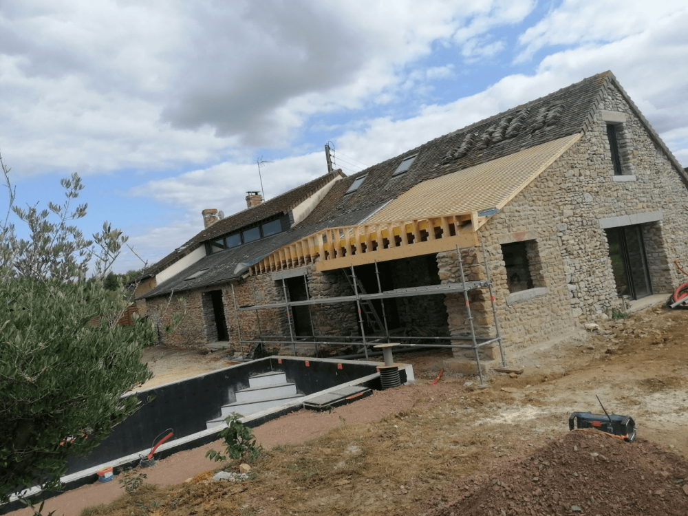 Couverture neuve pour une ancienne ferme